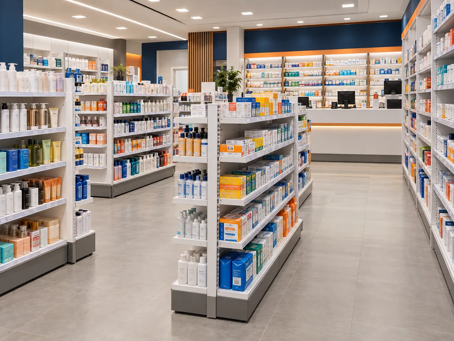 Farmácias — Medicamentos, higiene e beleza com melhor visibilidade.